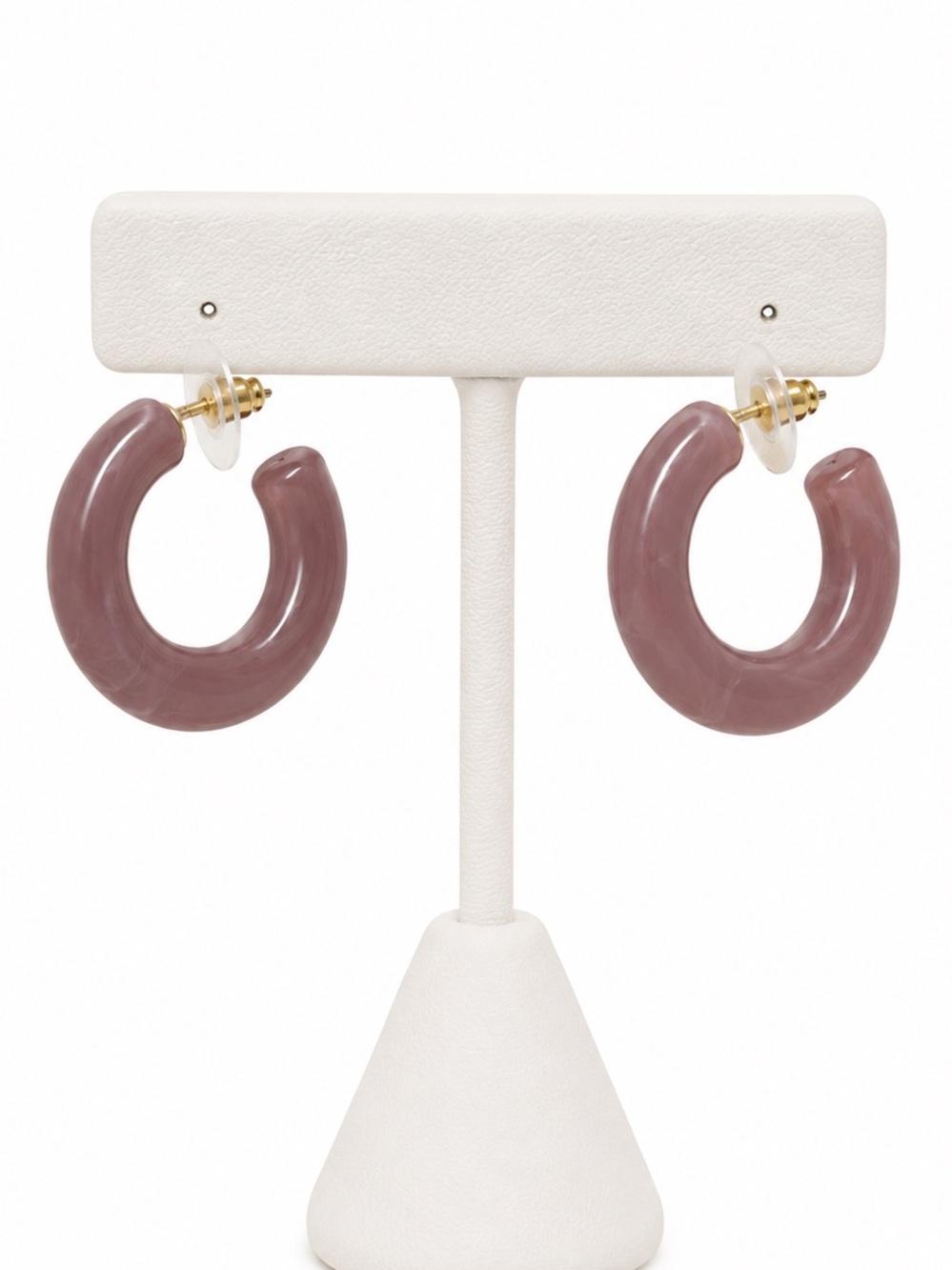 Marbled Acrylic hoop earrings NWT
